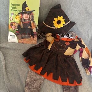 baby scarecrow pumpkin patch baby costume 18-24m